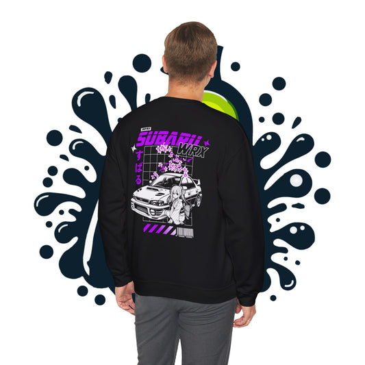 Subaru WRX Anime-Inspired Sweatshirt | Cool Car & Eye Designs