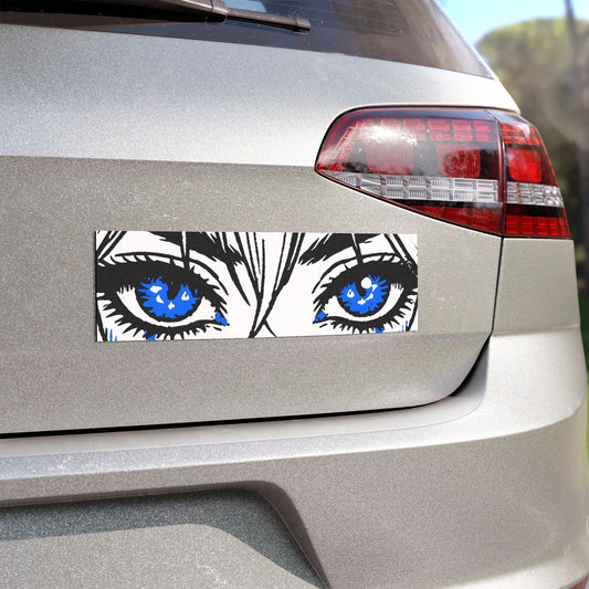 Anime Blue Eyes Artistic Car Magnets