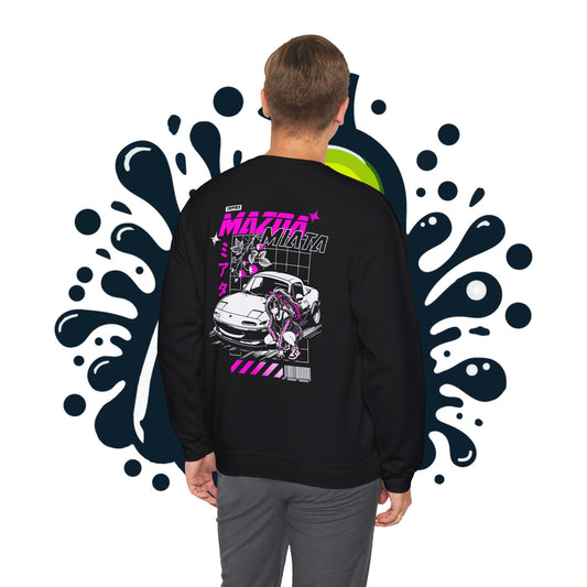 Mazda Miata Anime-Inspired Sweatshirt - Graphic Streetwear